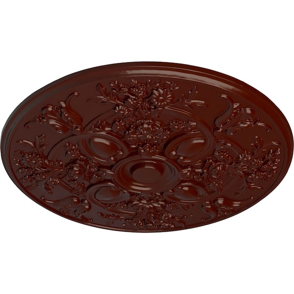 Baile Ceiling Medallion (Fits Canopies Up To 6), Hand-Painted Brushed Mahogany, 31 1/4OD X 2 1/4P